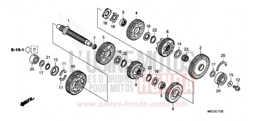 GETRIEBE (VFR1200FD) (GEGENWELLE) VFR1200FDD de 2013